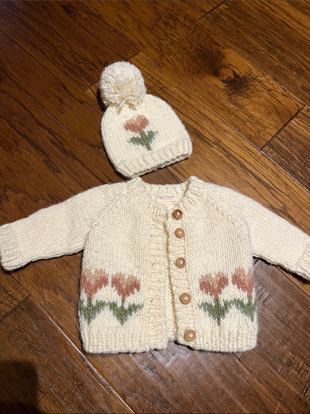 Baby sweater/hat set